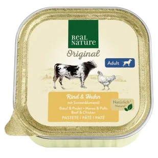 REAL NATURE Adult Kurczak i wołowina 34x100 g - Mokra karma dla psów - miniaturka - grafika 1