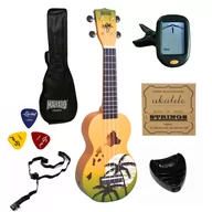 Inne akcesoria muzyczne - Ukulele sopranowe Hawaii Green Burst MAHALO MD1HAGNB Designer - miniaturka - grafika 1