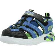 Sandały damskie - Buty do chodzenia dla dzieci Skechers 402213LBBLM - miniaturka - grafika 1