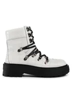 Botki damskie - Sergio Bardi Trapery SB-68-10-000909 Biały - miniaturka - grafika 1