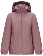 Kurtki i płaszcze dla dziewczynek - Jack Wolfskin Dziewczęca kurtka FLAZE K kurtka przeciwdeszczowa, ash Mauve, 140 - miniaturka - grafika 1