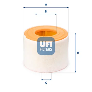 Filtr powietrza UFI Filtry 27.A54.00 - Filtry powietrza - miniaturka - grafika 1