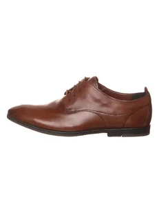 Clarks Skórzane trzewiki "Otoro Lo" w kolorze ciemnobrązowym - Półbuty męskie - miniaturka - grafika 1