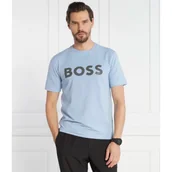 Koszulki męskie - BOSS GREEN T-shirt Tee 8 | Slim Fit | stretch - miniaturka - grafika 1