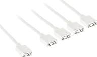 Kable komputerowe i do monitorów - Kolink ARGB 1-4 Splitterkabel - 30cm, weiß - miniaturka - grafika 1