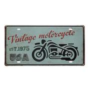 Dekoracje domu - Tabliczka Dekoracyjna Metalowa Vintage Motorcycle - miniaturka - grafika 1