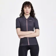Koszulki i topy damskie - Damska Koszulka z krótkim rękawem CRAFT ADV ENDUR JERSEY W 1910553-992743 – Szary - miniaturka - grafika 1