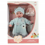 Lalki dla dziewczynek - LALKA JAK ŻYWA BOBAS REALISTYCZNA TWARZ NOWORODEK NIEMOWLAK RÓŻNE WZORY - miniaturka - grafika 1