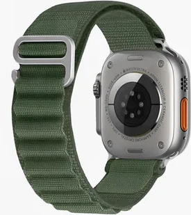 PASEK DO ZEGARKA APPLE WATCH 1/2/3/4/5/6/7/8/9/SE 38/40/41mm ZIELONY NYLON - Akcesoria do smartwatchy - miniaturka - grafika 1