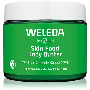 WELEDA Skin Food masło do ciała, wegańska pielęgnacja ciała w nowym szklanym pojemniku, bogaty, naturalny kosmetyk, nawilżający z masłem shea i kakaowym do suchej skóry (1 x 150 ml) - Balsamy i kremy do ciała - miniaturka - grafika 1