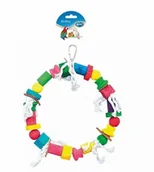 Akcesoria dla ptaków - Duvo+ DUVO+ ZABAWKA DLA PTAKÓW KOLOROWA OBRĘCZ 30cm 4745014  od 95zł +DO 3% ZWROTU W PROGRAMIE LOJALNOŚCIOWYM OF-A-VAT016377 - miniaturka - grafika 1