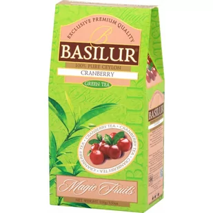 BASILUR BASILUR Herbata Cranberry stożek 100g WIKR-1034163 - Kawa w kapsułkach i saszetkach - miniaturka - grafika 1