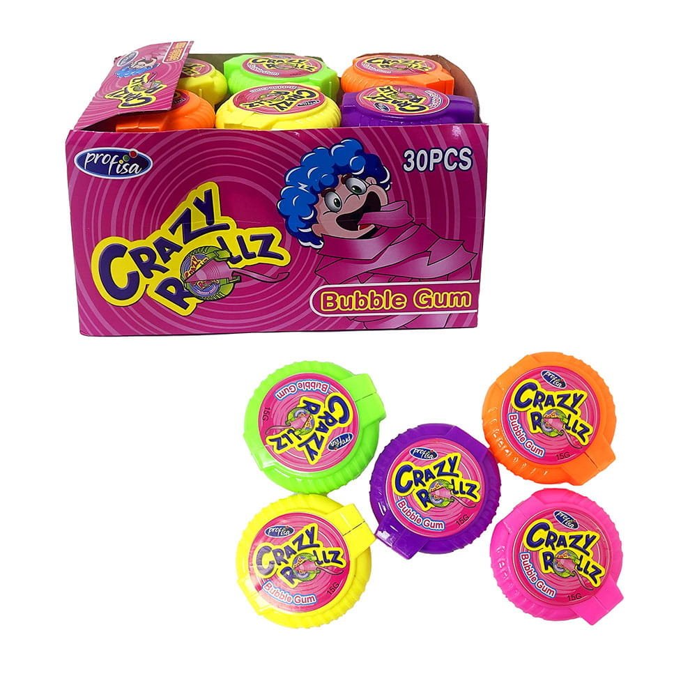 CRAZY ROLLZ GUMA BALONOWA W ROLCE (15G) 30SZT