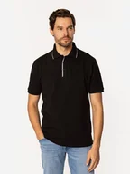 Koszulki męskie - Koszulka polo męska Lee Cooper Tiziano-5010 L Czarna (5905991730200). Koszulki polo męskie - miniaturka - grafika 1
