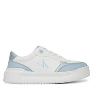 Buty dla dziewczynek - Sneakersy Calvin Klein Jeans Low Cut Lace-Up V3A9-82020-1355 Biały - miniaturka - grafika 1