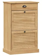 Szafki na buty - Stojąca sosnowa szafka na buty P1-K66 - miniaturka - grafika 1