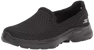Skechers Damskie trampki Go Walk 6 Big Splash, Czarne wykończenie tekstylne, 36 EU - Trampki damskie - miniaturka - grafika 1