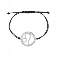 Bransoletki - Srebrna Bransoletka Znak Zodiaku LEW - miniaturka - grafika 1