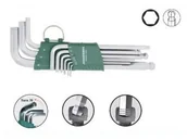 Klucze i nasadki - JONNESWAY IMBUSY 9 elem. DŁUGIE Z KULĄ (1,5-10) BEZPOSLIZGOWE H05SA109S - miniaturka - grafika 1