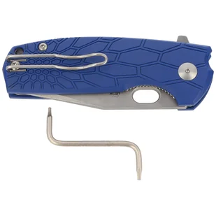 Nóż składany FOX Core Tanto Blue FRN, Acid Stone Washed N690Co by Jesper Voxnæs (FX-612 BLS) - Noże - miniaturka - grafika 6