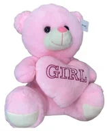 Maskotki i pluszaki - Miś Maskotka Girl Różowa Serduszko Pluszak Do Przytulania Poduszka - miniaturka - grafika 1