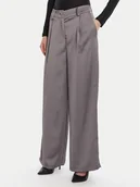 Spodnie damskie - Rinascimento Spodnie palazzo CFC0124993003 Szary Wide Leg - miniaturka - grafika 1