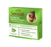 Kremy do twarzy - Joanna Joanna Sensual plastry do depilacji twarzy Zielona Herbata 12szt + oliwka łagodząca podrażnienia 10ml - miniaturka - grafika 1