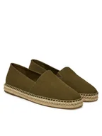 Espadryle męskie - Calvin Klein Espadryle Espadrille Cv Logo HM0HM01808 Khaki - miniaturka - grafika 1