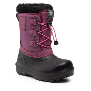 Buty dla dziewczynek - Śniegowce VIKING - Istind 5-27200-3902 Dark Pink/Black - grafika 1