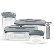Pojemniki kuchenne - Pojemniki do próżniowego przechowywania żywności SET 4 - miniaturka - grafika 1
