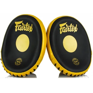 Fairtex Łapy Tarcze Tajskie FMV15 &quot;Łapy Trenera&quot; Black/Gold 2 Sztuki - Tarcze i łapy - miniaturka - grafika 1