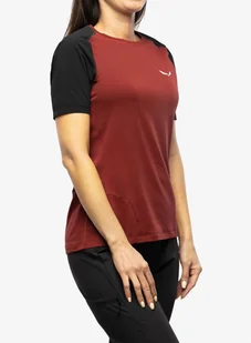 Koszulka szybkoschnąca damska Salewa Pedroc PTC Delta T-Shirt - syrah/black out - Koszulki i topy damskie - miniaturka - grafika 1
