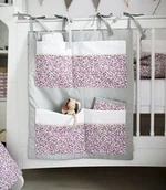 Organizery na łóżeczko - Przybornik do łóżeczka w drobne kwiatki - miniaturka - grafika 1