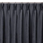 Zasłony - Zasłona MILANA kolor grafitowy styl klasyczny flex 7,5 cm z podwójną zakładką szenila 280x245 homede - CURT/HOM/MILANA/CHENILLE/ - miniaturka - grafika 1