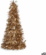 Choinki - Figurka dekoracyjna choinka blichtr złoty polipropylen PET 27 x 45,5 x 27 cm (12 sztuk) - miniaturka - grafika 1