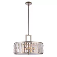 Lampy sufitowe - EVO LAMPA wisząca EVO P04134CP okrągła OPRAWA kryształowa ZWIS crystal glamour przezroczysty EVO P04134CP - miniaturka - grafika 1