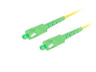Kable światłowodowe - Patchcord światłowodowy lanberg sm sc/apc-sc/apc simplex 3.0mm lszh g657a1 1m żółty FO-SASA-SS11-0010-YE - miniaturka - grafika 1