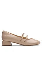 Półbuty damskie - Clarks Półbuty 26181313 Beżowy - miniaturka - grafika 1