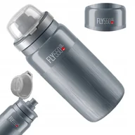 Shakery i bidony sportowe - Bidon Elite Fly Mtb Tex Szary Logo 550Ml Super Lekki 80 Gram - miniaturka - grafika 1