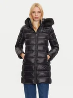 Kurtki damskie - Tommy Hilfiger Kurtka puchowa WW0WW43122 Czarny Regular Fit - miniaturka - grafika 1