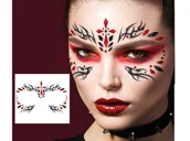 Halloween - Samoprzylepne klejnociki na twarz Gotyk - 1 op. - miniaturka - grafika 1