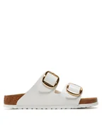 Klapki i japonki damskie - Birkenstock Klapki Arizona Bb Bf 1019818 Biały - miniaturka - grafika 1