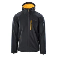 Bluzy sportowe męskie - Męski Softshell ELBRUS IHAR 6299-BLK/SAFFRON – Czarny - miniaturka - grafika 1