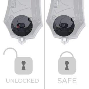Smith&Wesson - Nóż składany Assisted Opening OTF - AUS-8 - Czarny - SWOTF9B - Noże - miniaturka - grafika 6