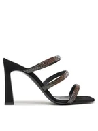 Klapki i japonki damskie - Pollini Klapki SA28179C1ITAS000 Czarny - miniaturka - grafika 1