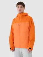 Kurtki i kamizelki sportowe męskie - 4F Kurtka trekkingowa membrana 10000 męska - pomarańczowa S - miniaturka - grafika 1