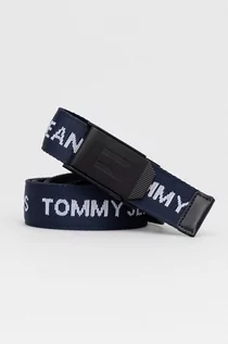 Paski - Tommy Jeans Tommy Jeans Pasek męski kolor granatowy - grafika 1
