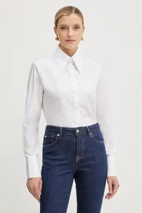 Silvian Heach koszula bawełniana MASKA damska kolor biały regular z kołnierzykiem klasycznym GPA25512CA - Koszule damskie - miniaturka - grafika 1