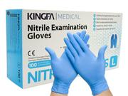 Rękawiczki jednorazowe - Kingfa Medical, Rękawiczki nitrylowe KS-ST RT021 KF-RND-XS-1409 BL - miniaturka - grafika 1