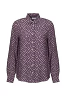 Bluzki damskie - Seidensticker Damska bluzka - modna bluzka - Regular Fit - kołnierz koszuli - długi rękaw - 100% wiskoza, szary, 42 - miniaturka - grafika 1